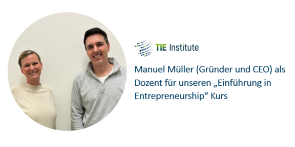 Foto von Gastdozent Manuel Müller und Prof Tessa Flatten