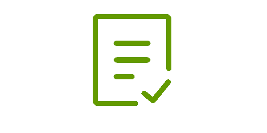 symbol of a checklist with tick